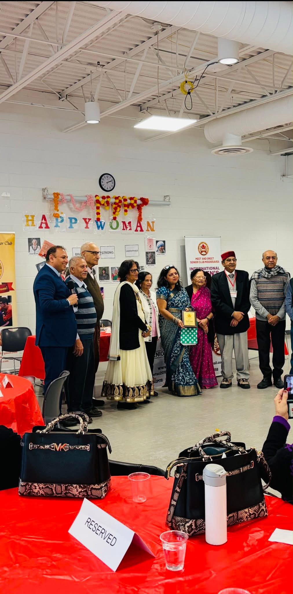 Meet and Greet Senior Club Mississauga – Happy Woman International Women's Day community event